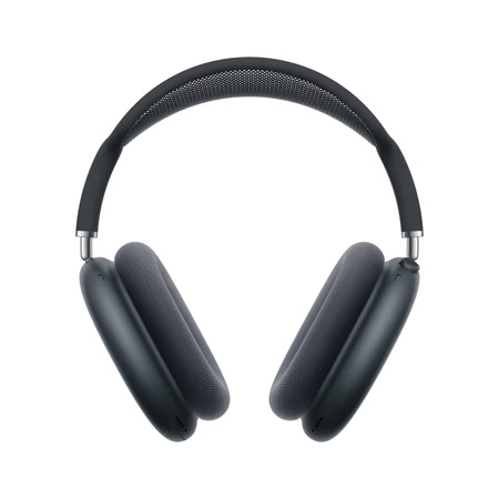 Apple AirPods Max Wireless On-Ear Bluetooth Headphones with Pro-level Active Noise Cancellation, Personalised Spatial Audio with dynamic head tracking (Midnight)