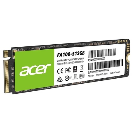Acer 512GB FA100 M.2 PCIe Gen3x4, NVMe Internal Solid State Drive (SSD)