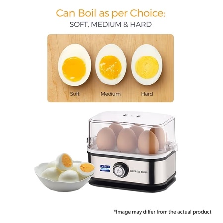 Kent Super 400 W Stainless Steel Egg Boiler, 3 Boiling Modes, Upto 6 Egg Capacity,16069 6 Kent Super 400 W Stainless Steel Egg Boiler, 3 Boiling Modes, Upto 6 Egg Capacity,16069