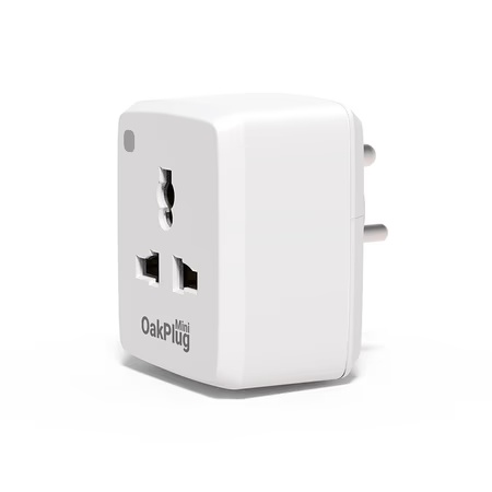 Oakter Oak Plug Mini Wi-Fi Smart Plug, White 6 Amp