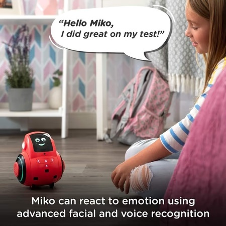 Miko 2 My Companion Playful Learning STEM Robot with Voice Activated AI Tutor and 30 Educational Games, Pixie Blue