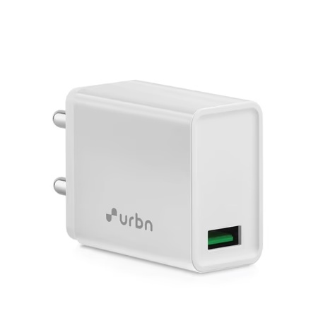 Urbn UWA180 18 Watt Wall Charger and Adaptor, White