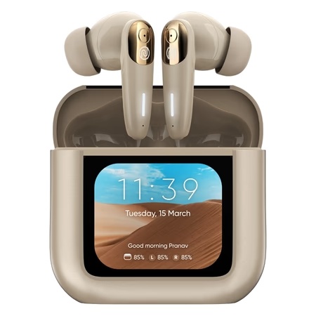 Noise View Buds Truly Wireless Bluetooth Earbuds, Metallic Beige