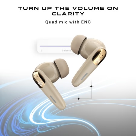 Noise View Buds Truly Wireless Bluetooth Earbuds, Metallic Beige 13 Noise View Buds Truly Wireless Bluetooth Earbuds, Metallic Beige