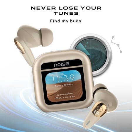 Noise View Buds Truly Wireless Bluetooth Earbuds, Metallic Beige 7 Noise View Buds Truly Wireless Bluetooth Earbuds, Metallic Beige