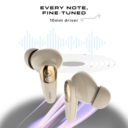 Noise View Buds Truly Wireless Bluetooth Earbuds, Metallic Beige 8 Noise View Buds Truly Wireless Bluetooth Earbuds, Metallic Beige