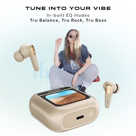 Noise View Buds Truly Wireless Bluetooth Earbuds, Metallic Beige 9 Noise View Buds Truly Wireless Bluetooth Earbuds, Metallic Beige