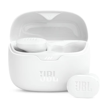 JBL Tune Buds In Ear Wireless TWS Earbuds with Mic, ANC Earbuds, Customized Extra Bass with Headphones App, 48 Hrs Battery, Quick Charge, 4-Mics, IP54, Ambient Aware & Talk-Thru, Bluetooth v5.3, White