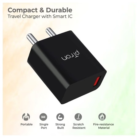 pTron Volta FC12 USB Charger (Black) 5 pTron Volta FC12 USB Charger (Black)