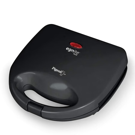 Pigeon Egnite Plus 14241 Sandwich Maker, Fast Heating, Easy Handling, Instant Cooking, Black