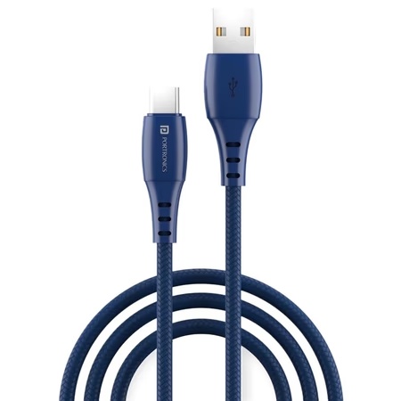 Portronics Konnect A POR 1414 1m USB-C Cable, Blue