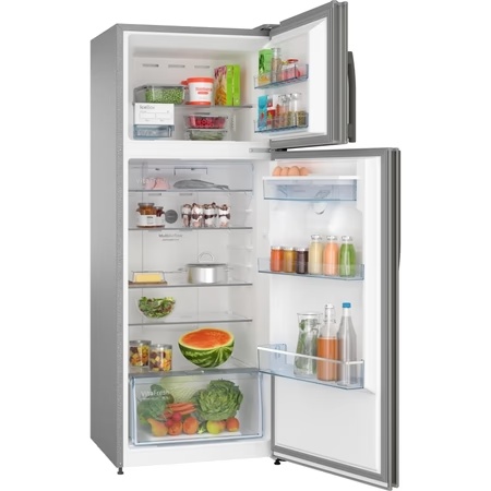 Bosch 269 Litre 3 Star Double Door Refrigerator, Sparkly Steel CTC35S031I