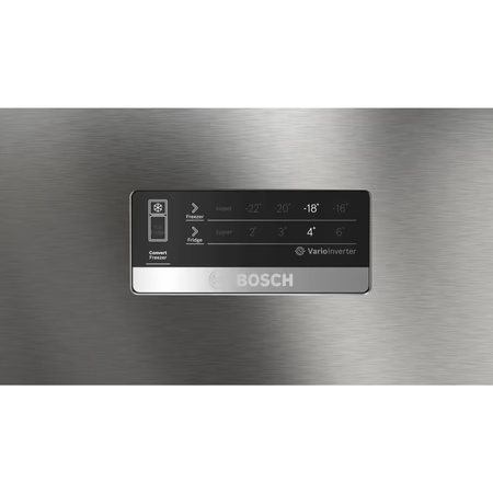 Bosch 269 Litre 3 Star Double Door Refrigerator, Sparkly Steel CTC35S031I