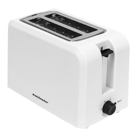 Kelvinator 700W 2-Slice Stainless Steel Pop-up Toaster with 6 Settings Electronic Browning Control, Slider out Crumb Tray, 2 Years Warranty