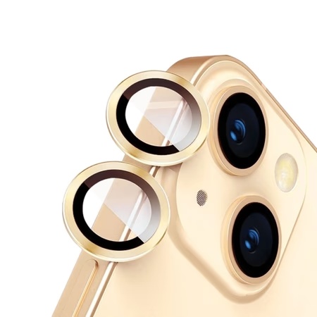 Hyphen Camera Lens Protector for iPhone 14/Plus, Gold 5 Hyphen Camera Lens Protector for iPhone 14/Plus, Gold