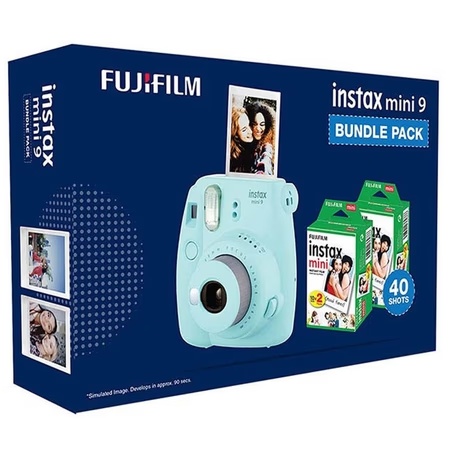 Fujifilm Instax Mini 9 Instant Camera Bundle Pack, Flamingo Pink