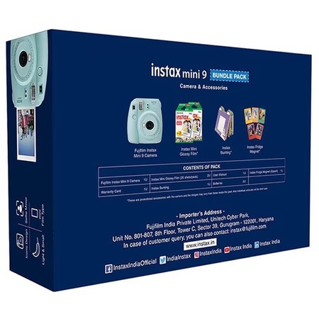 Fujifilm Instax Mini 9 Instant Camera Bundle Pack, Flamingo Pink