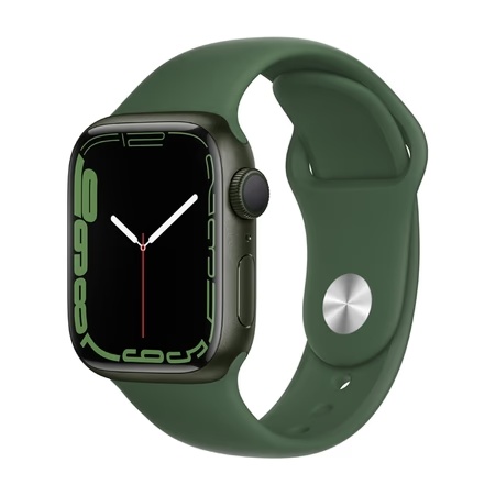 Apple Watch Series 7 GPS - 41 mm Green Aluminum Case with Clover Sport Band
