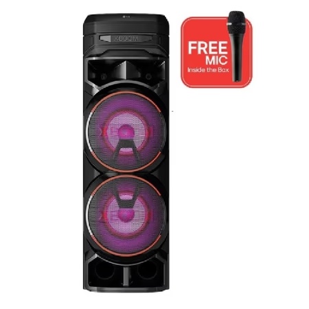 LG XBOOM RNC9 Bluetooth Party Speaker with Mic (Dolby Audio, Black)