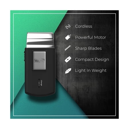 Wahl Cordless Travel Shaver, 03615-024 Black