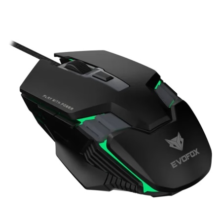 EvoFox Spectre USB Wired Gaming Mouse, Black