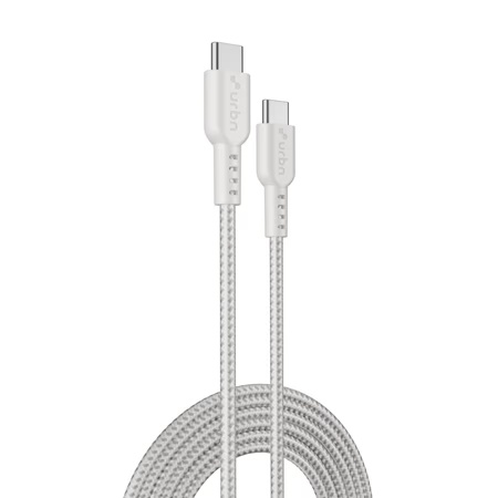 Urbn 60 W Pro Cord USB Type C to Type C Power Cable, White