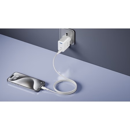 Urbn 60 W Pro Cord USB Type C to Type C Power Cable, White