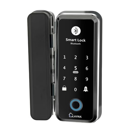 LAVNA LA5 Smart Wifi + Bluetooth Smart Glass Door Lock with 7 Ways of Access