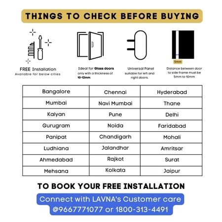 LAVNA LA5 Smart Wifi + Bluetooth Smart Glass Door Lock with 7 Ways of Access 6 LAVNA LA5 Smart Wifi + Bluetooth Smart Glass Door Lock with 7 Ways of Access