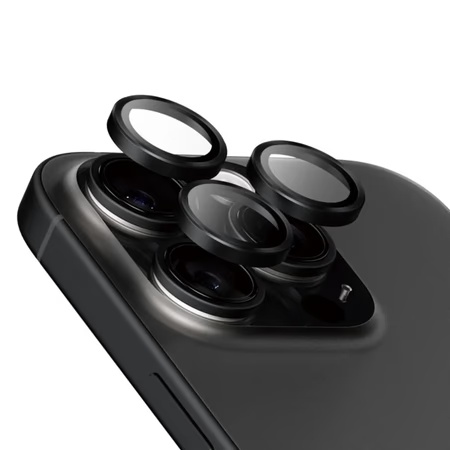 PanzerGlass Hoops Ceramic Mobile Camera Lens Protector for iPhone 16 Pro and 16 Pro Max