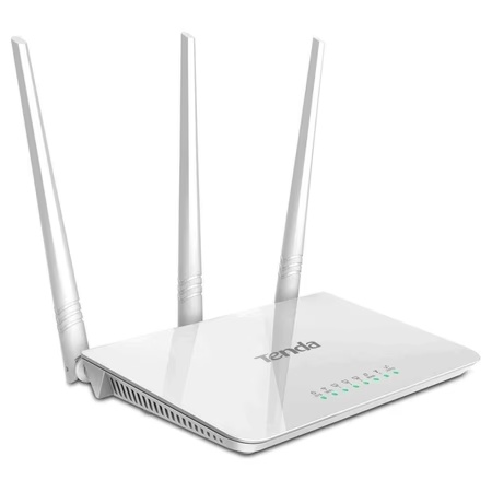 Tenda F3 300Mbps Wireless Router with 3 External Antennas - White