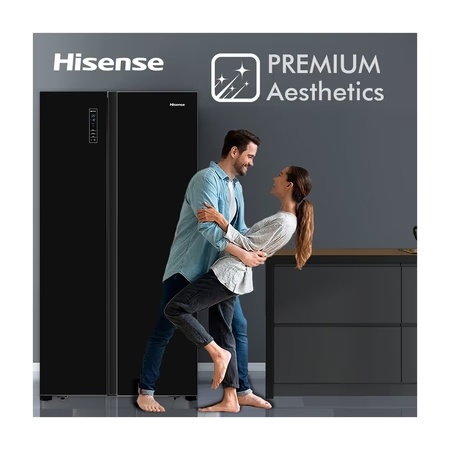Hisense 690 litres Side-by-Side Refrigerator, Black Glass RS826N4AGN 12 Hisense 690 litres Side-by-Side Refrigerator, Black Glass RS826N4AGN