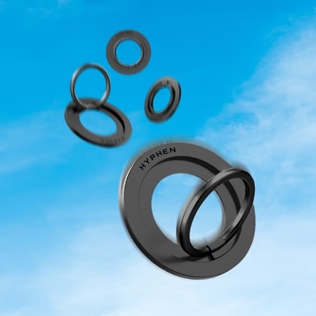 Hyphen Magnetic Phone Ring Holder Stand, Black 16 Hyphen Magnetic Phone Ring Holder Stand, Black