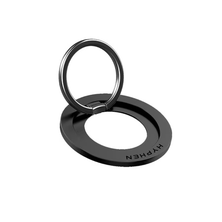 Hyphen Magnetic Phone Ring Holder Stand, Black