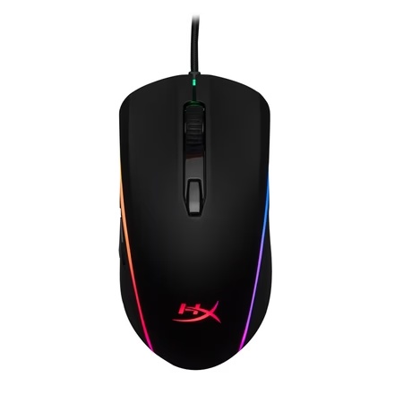 HyperX Pulsefire Surge RGB Wired Optical USB Gaming Mouse, Pixart 3389 Sensor up to 16000 DPI, Ergonomic, 6 Programmable Buttons - Black (4P5Q1AA)