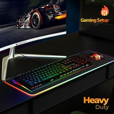 Zebronics Zeb-Max Pro V2 Gaming Mechanical Keyboard with 6 LED Speed Modes, 4 Brightness Levels + 1 LED Off Mode 4 Zebronics Zeb-Max Pro V2 Gaming Mechanical Keyboard with 6 LED Speed Modes, 4 Brightness Levels + 1 LED Off Mode