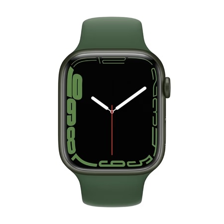 Apple Watch Series 7 GPS - 45 mm Green Aluminum Case with Clover Sport Band