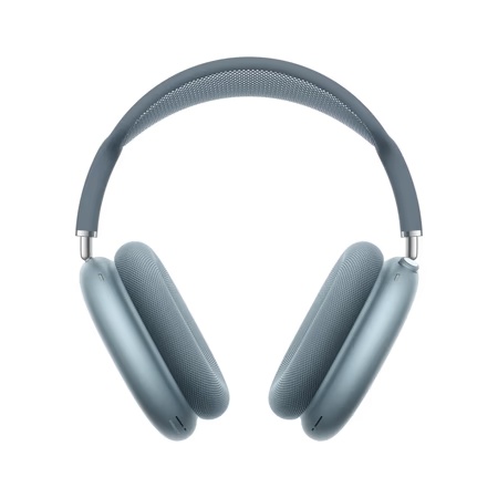 Apple AirPods Max Wireless On-Ear Bluetooth Headphones with Pro-level Active Noise Cancellation, Personalised Spatial Audio with dynamic head tracking (Blue)