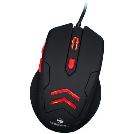Zebronics Zeb-Feather Gaming Wired Mouse with High Grade Gaming Sensor, 6 Buttons