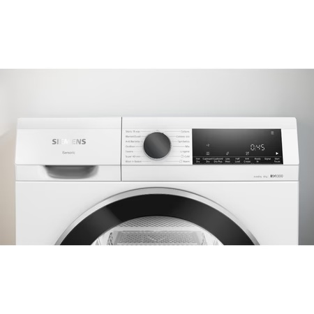 Siemens 8 kg Dryer iQ300 WP31G200IN, White