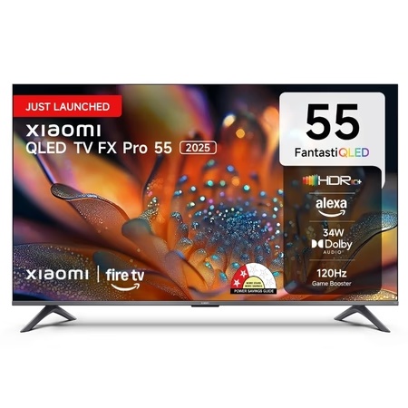 Xiaomi FX Pro Series 139.7 cm (55 inch) 4K Ultra HD QLED Smart Fire TV, L55MB-FIN