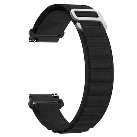 Noise 22 mm Nylon Ridge Loop Smartwatch Strap, Black
