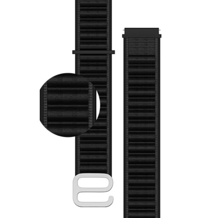 Noise 22 mm Nylon Ridge Loop Smartwatch Strap, Black 4 Noise 22 mm Nylon Ridge Loop Smartwatch Strap, Black