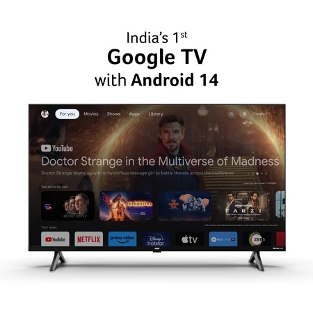 Acer 100.3 cm (40 inch) Ultra I Series FHD Smart LED Google TV with Android 14 (Black), AR40FDGGU2841BD