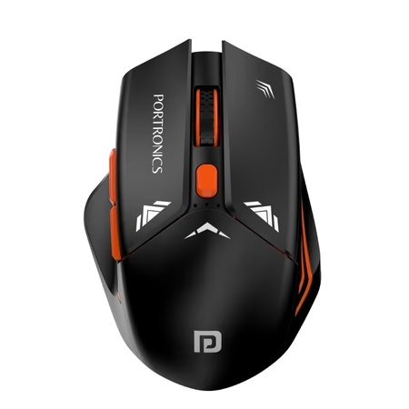 Portronics Vader Pro Wireless Gaming Mouse, Midnight Black