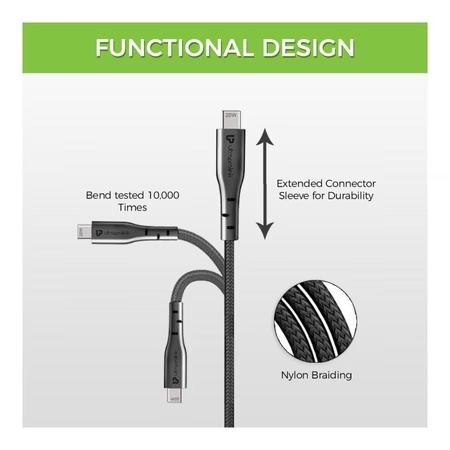 UltraProlink VoLo PD20 Type C to C Cable with Faster Charging & Sync 4 UltraProlink VoLo PD20 Type C to C Cable with Faster Charging & Sync