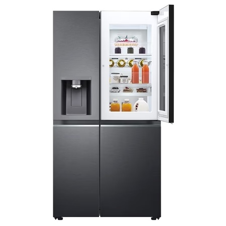 LG 674 Litre Side-by-Side Refrigerator, Matt Black GC-X257CQES 2 LG 674 Litre Side-by-Side Refrigerator, Matt Black GC-X257CQES