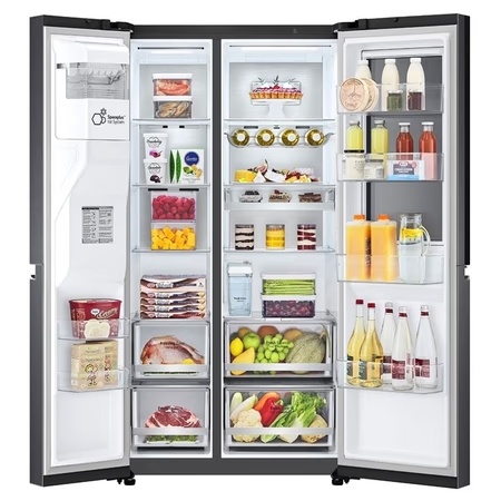 LG 674 Litre Side-by-Side Refrigerator, Matt Black GC-X257CQES 3 LG 674 Litre Side-by-Side Refrigerator, Matt Black GC-X257CQES