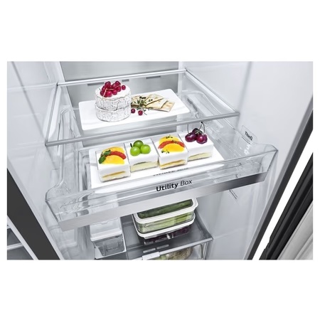 LG 674 Litre Side-by-Side Refrigerator, Matt Black GC-X257CQES 5 LG 674 Litre Side-by-Side Refrigerator, Matt Black GC-X257CQES