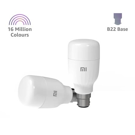 Mi 7.5 Watts Smart Color LED Bulb (16 million colour, with Alexa and Google Assistant)
